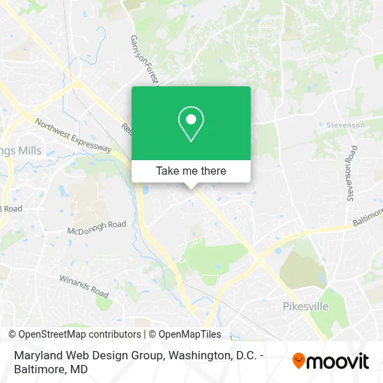 Maryland Web Design Group map