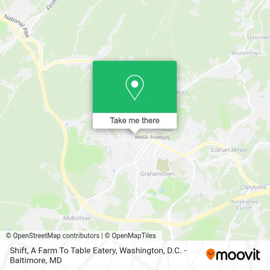 Shift, A Farm To Table Eatery map