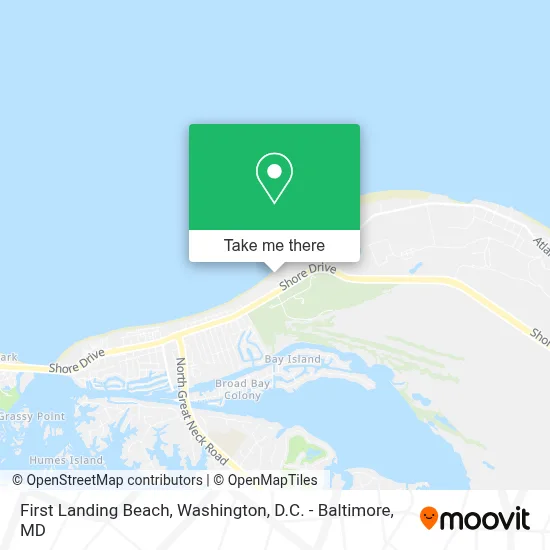 First Landing Beach map