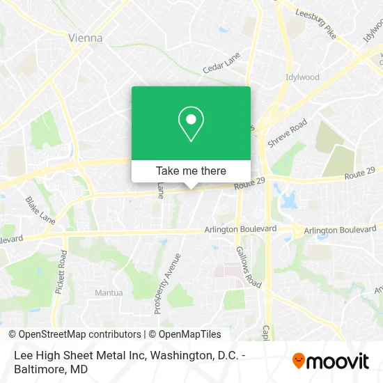 Lee High Sheet Metal Inc map