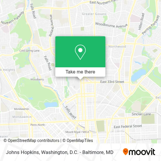 Johns Hopkins map