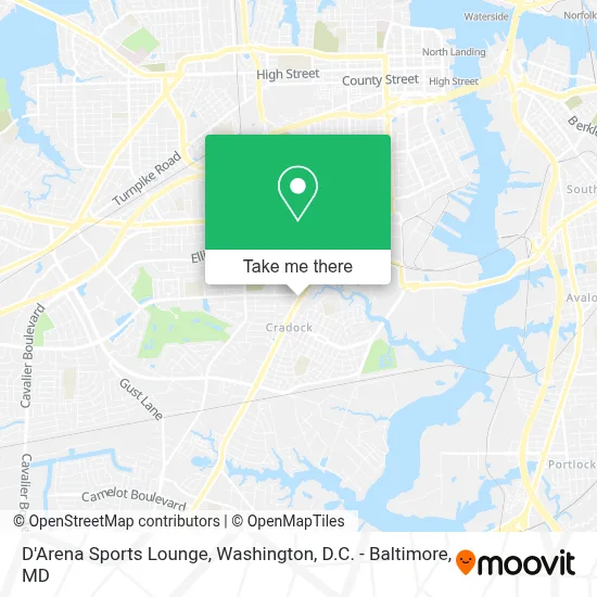 D'Arena Sports Lounge map