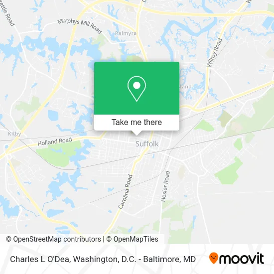 Charles L O'Dea map