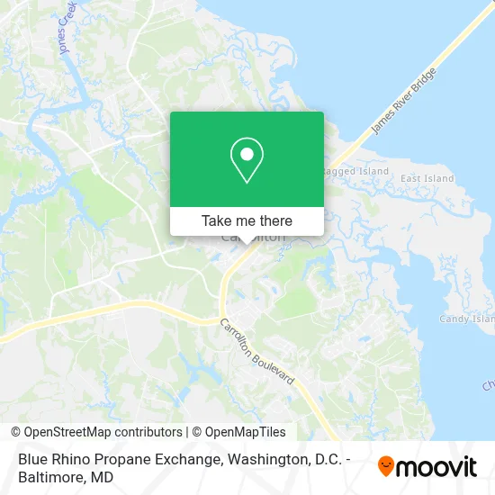 Blue Rhino Propane Exchange map