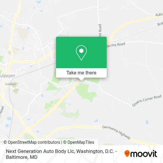 Next Generation Auto Body Llc map