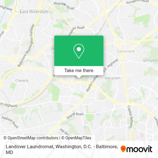 Landover Laundromat map