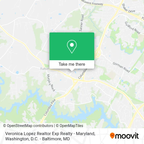 Veronica Lopez Realtor Exp Realty - Maryland map