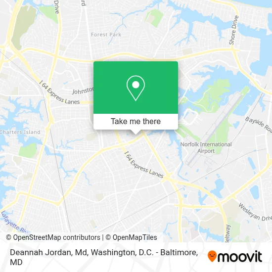 Deannah Jordan, Md map