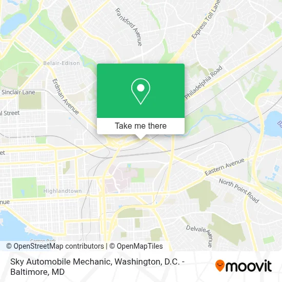 Sky Automobile Mechanic map