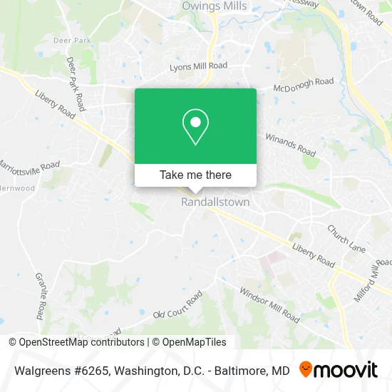 Walgreens #6265 map