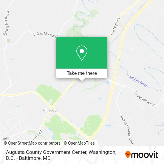 Augusta County Government Center map