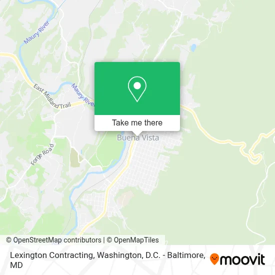 Lexington Contracting map