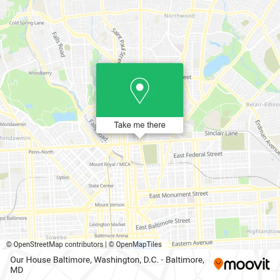 Our House Baltimore map