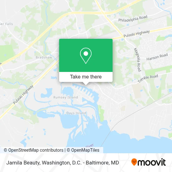 Jamila Beauty map