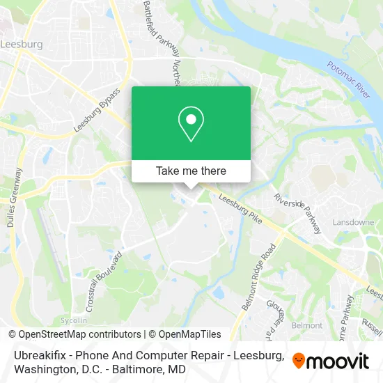 Ubreakifix - Phone And Computer Repair - Leesburg map