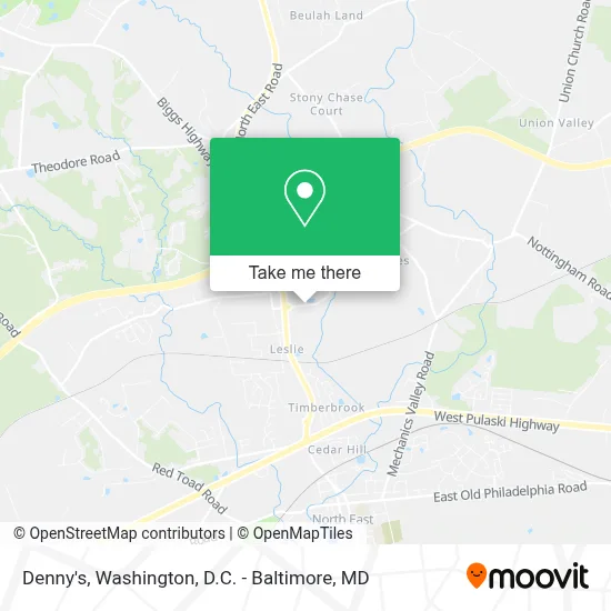 Denny's map