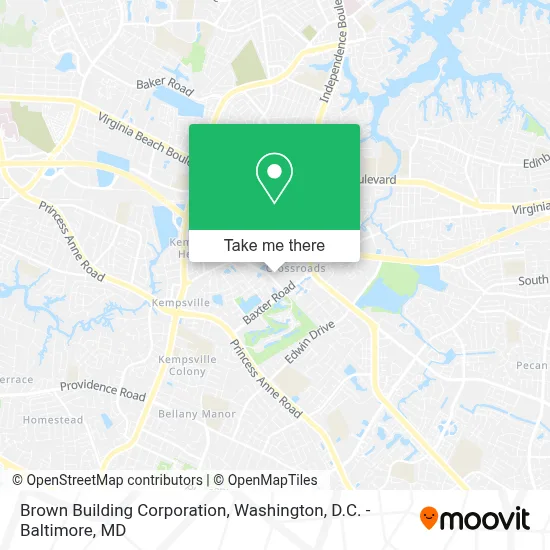 Brown Building Corporation map