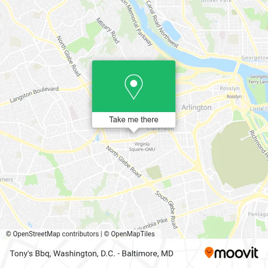 Tony's Bbq map