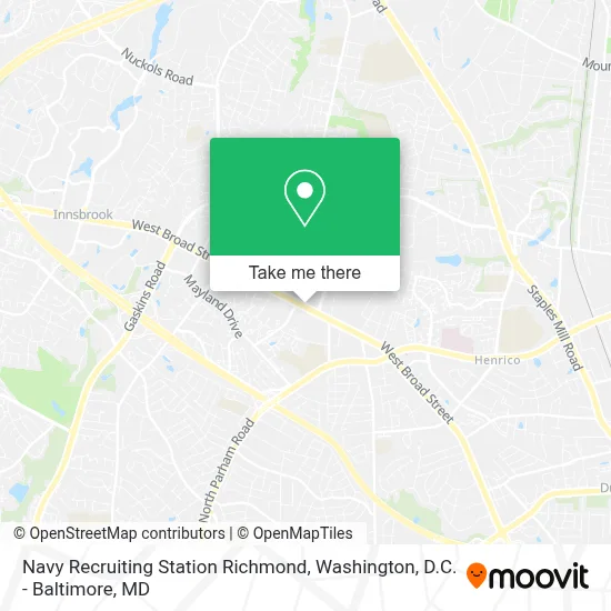 Navy Recruiting Station Richmond map