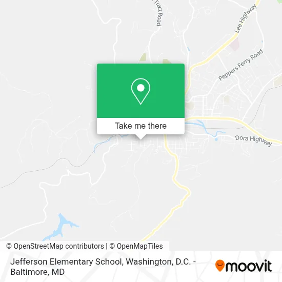 Jefferson Elementary School map