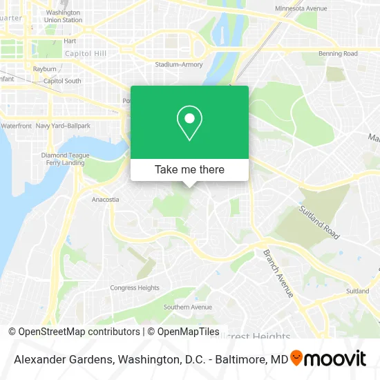 Alexander Gardens map
