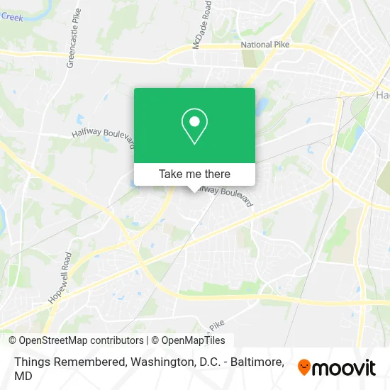 Things Remembered map