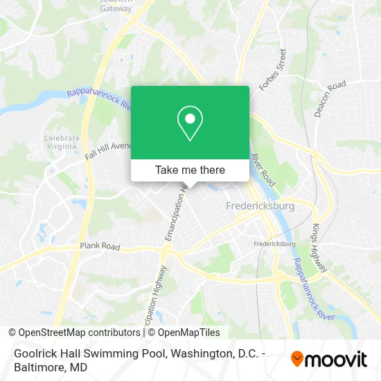 Goolrick Hall Swimming Pool map