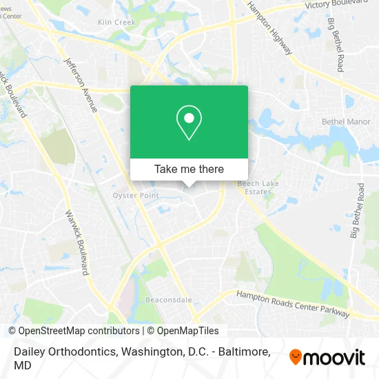 Dailey Orthodontics map