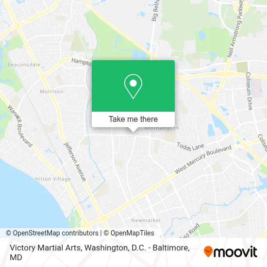 Victory Martial Arts map