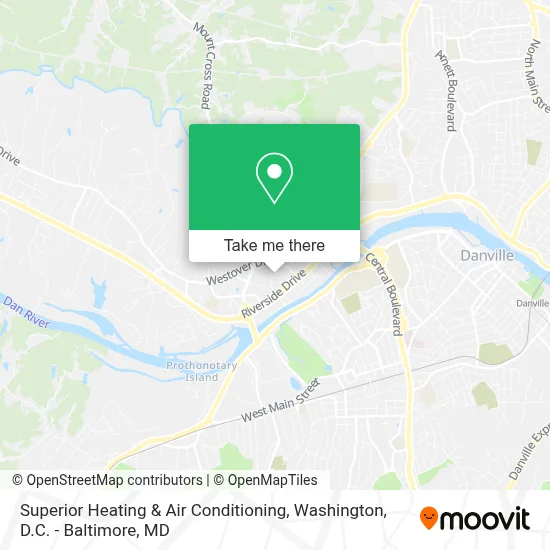 Superior Heating & Air Conditioning map