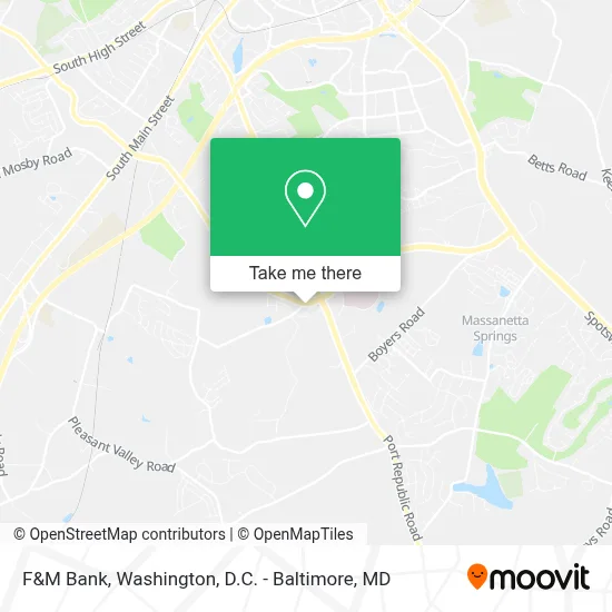 F&M Bank map