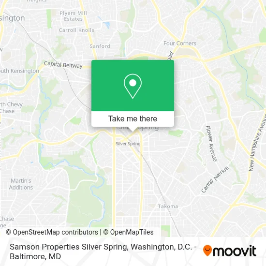 Samson Properties Silver Spring map