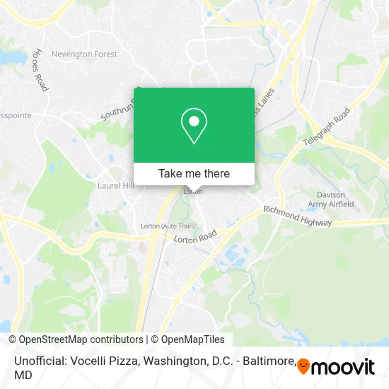 Unofficial: Vocelli Pizza map