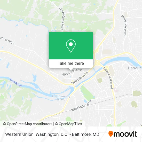 Western Union map