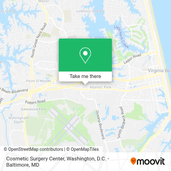 Cosmetic Surgery Center map