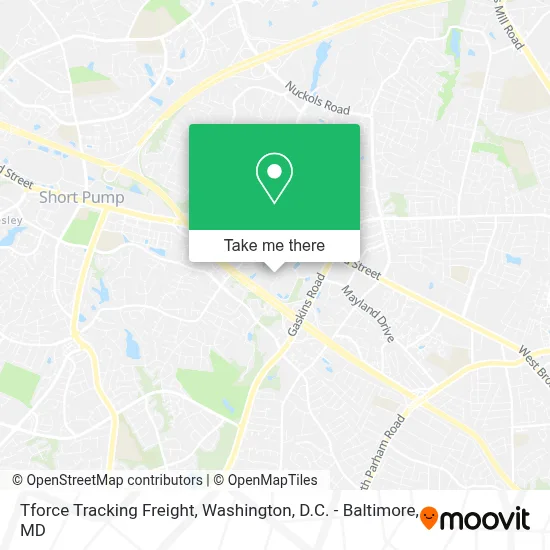 Tforce Tracking Freight map