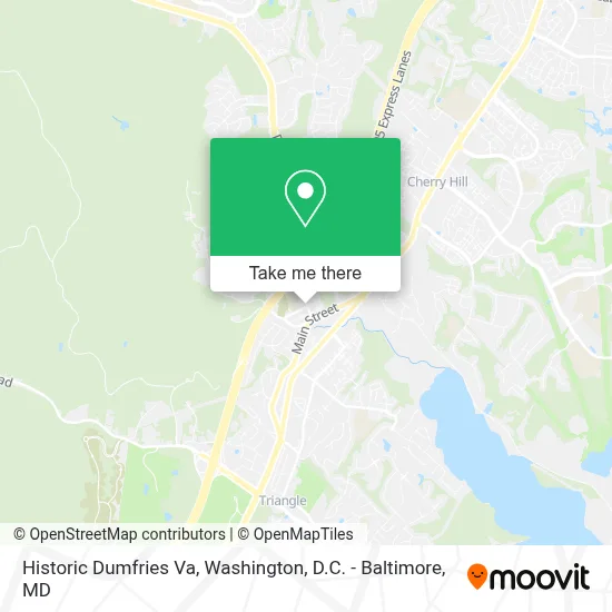 Historic Dumfries Va map