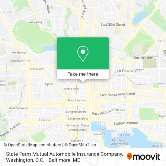 State Farm Mutual Automobile Insurance Company map
