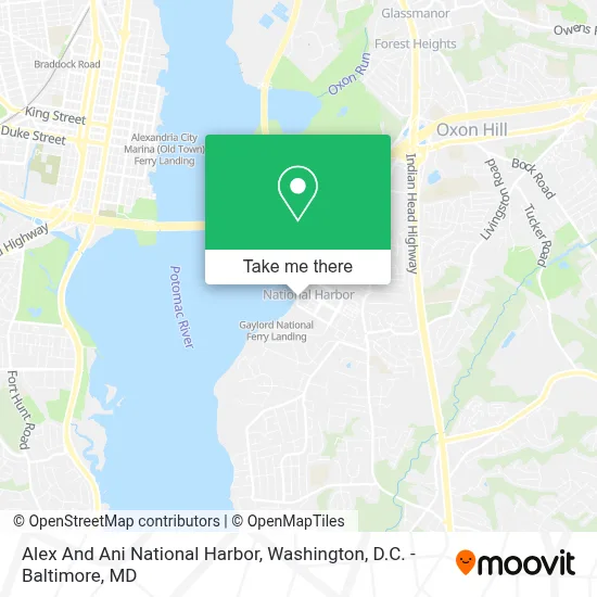 Alex And Ani National Harbor map