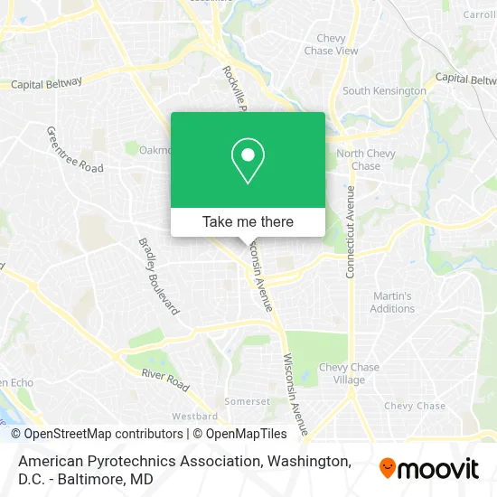 American Pyrotechnics Association map