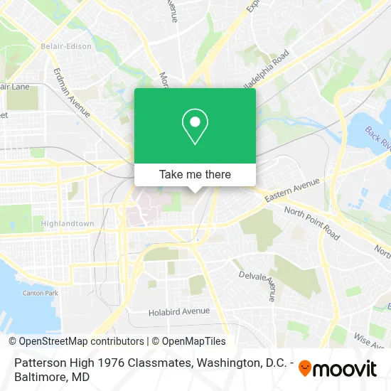 Patterson High 1976 Classmates map