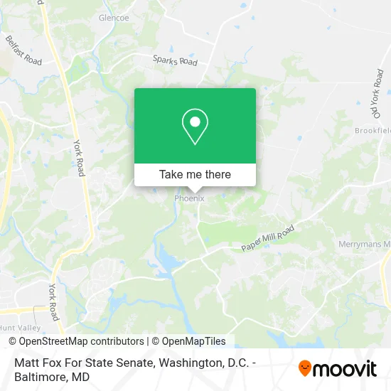 Matt Fox For State Senate map