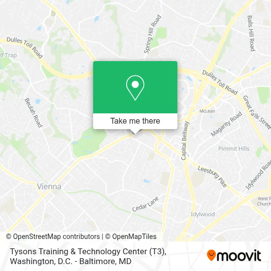 Tysons Training & Technology Center (T3) map