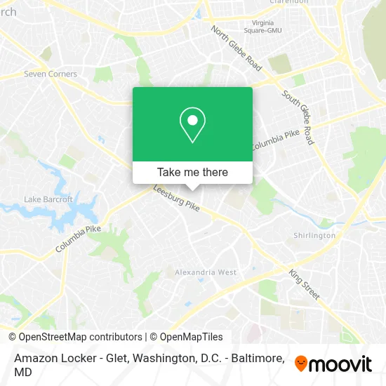Amazon Locker - Glet map