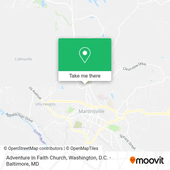 Adventure In Faith Church map