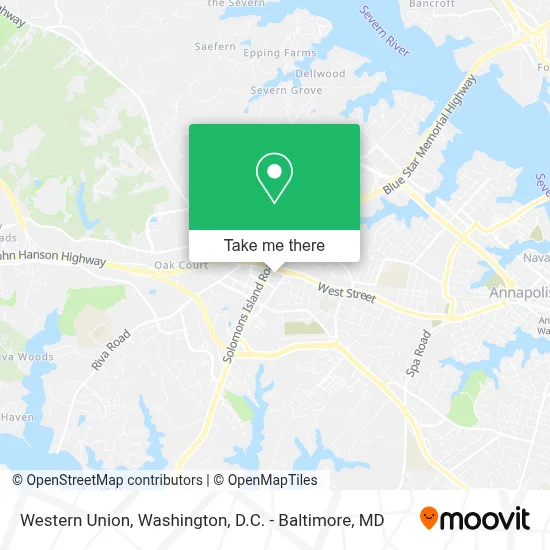 Western Union map