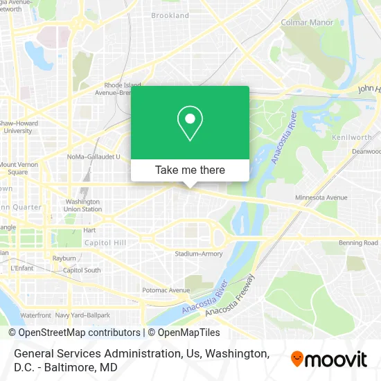 General Services Administration, Us map