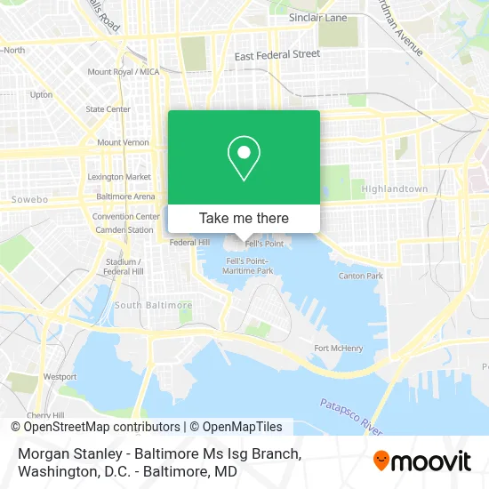 Morgan Stanley - Baltimore Ms Isg Branch map