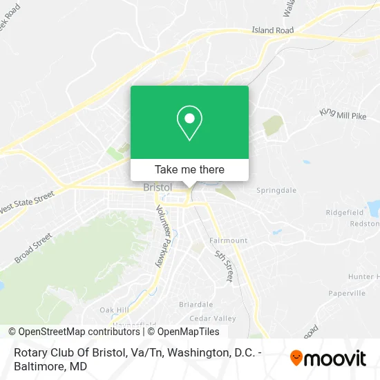 Rotary Club Of Bristol, Va/Tn map