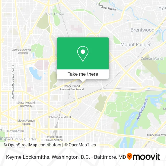 Keyme Locksmiths map